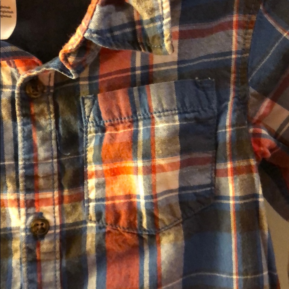 Carter's plaid button down - Picture 4 of 6
